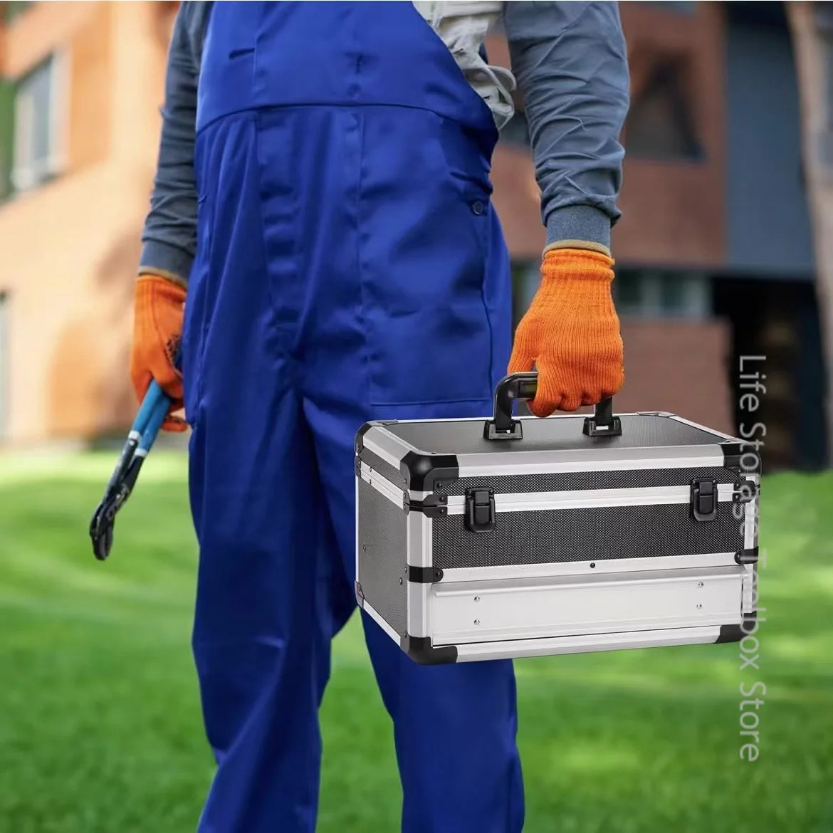 Aluminum Carrying Case Tool box Drawer Type Tool Box Organizer Multifunctional Metal Tool Box Suitcase Electrician Suitcase