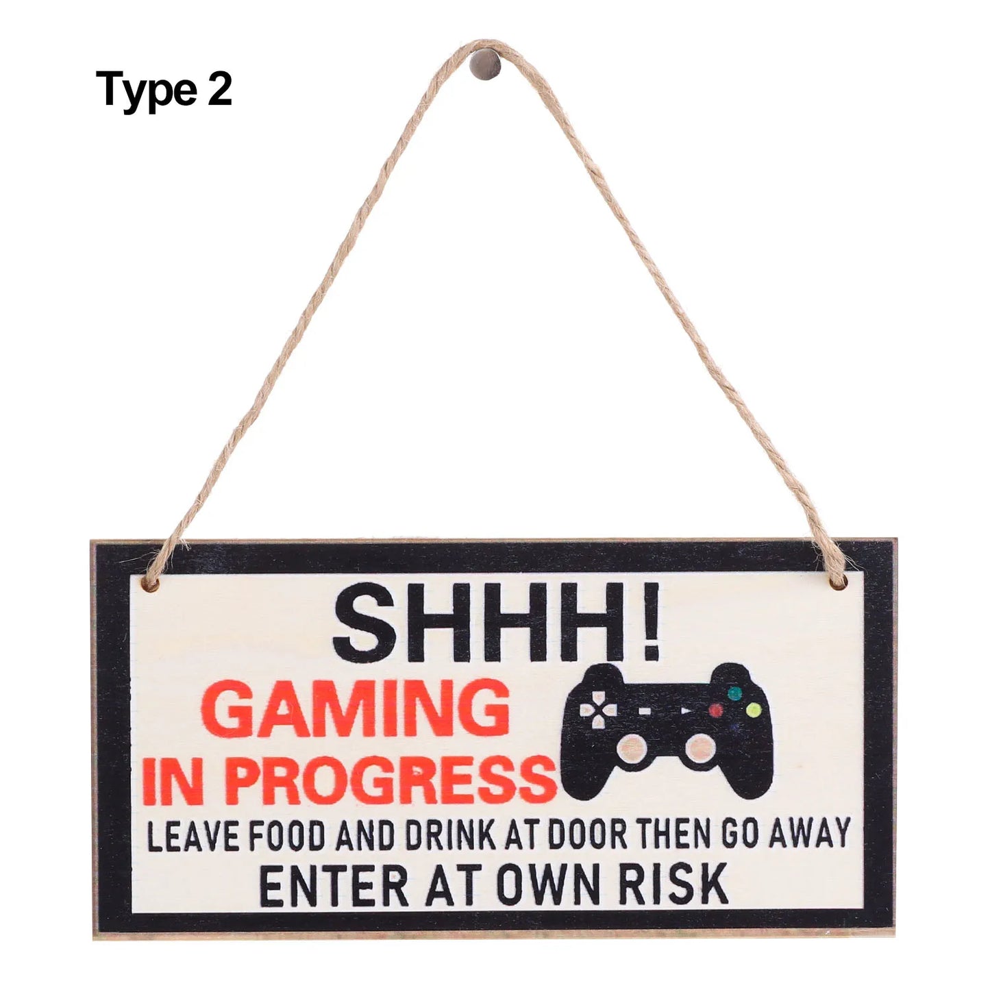 Gaming Room Sign Wood Plaque Do Not Disturb Hanging Pendant I'm Gamer Door Wall Decor Novelty Gift For Teens, Boyfriend, Husband