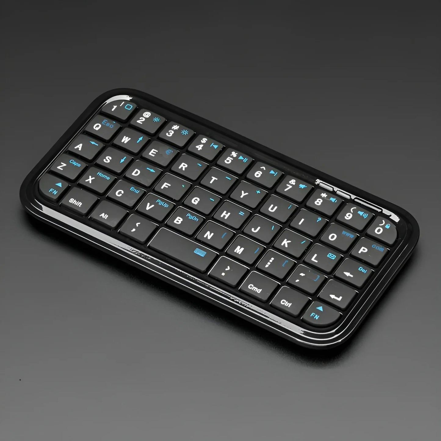 Mini Rechargeable Type-C Bluetooth 3.0 Keyboard Slim Wireless Pocket Keypad Portable 49 Keys Keyboard for Tablets Smartphones