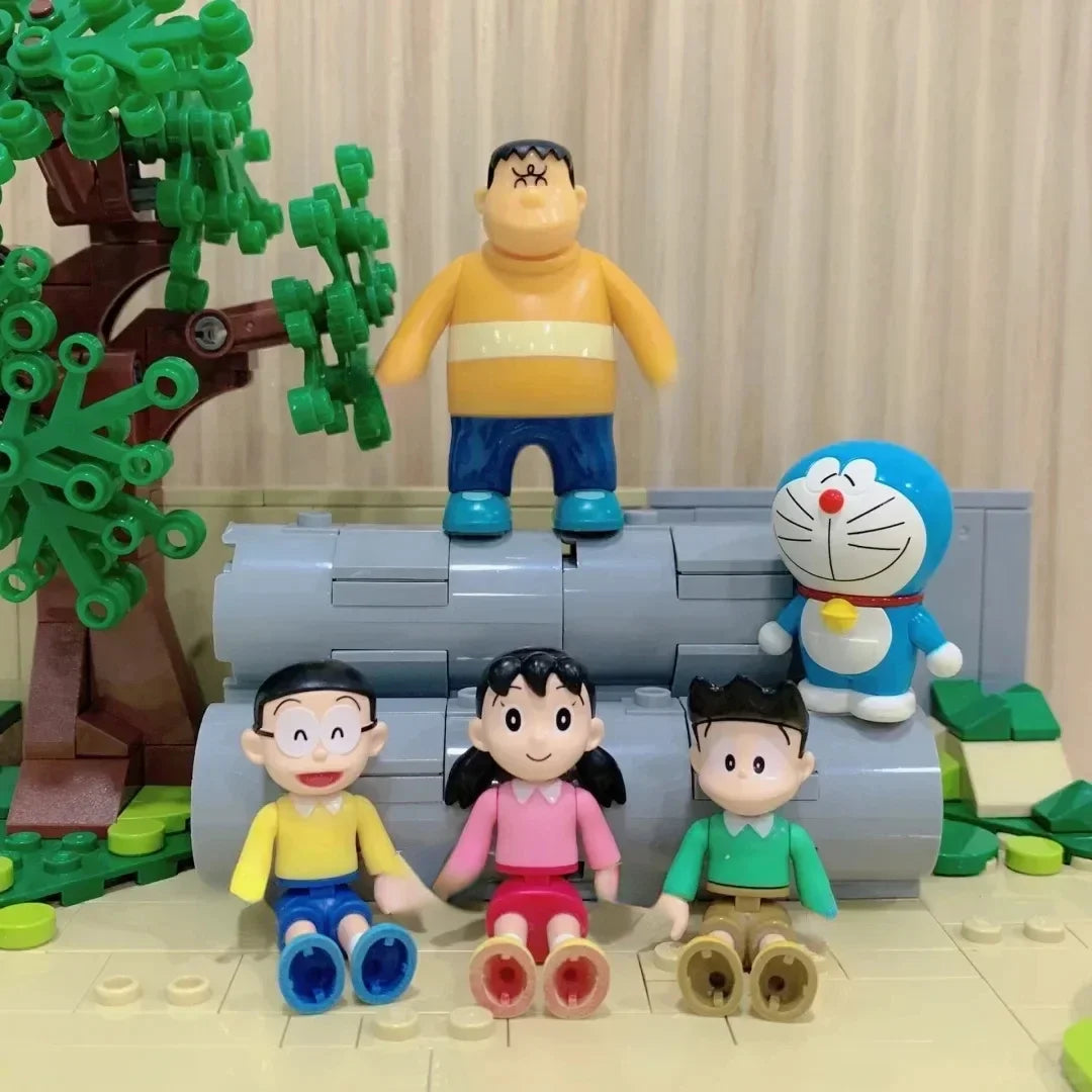 Keeppley Building Blocks Animation Doraemon Nobita's Room Cement Bottom Model Ornaments Puzzle Splicing Toy Collection Gift