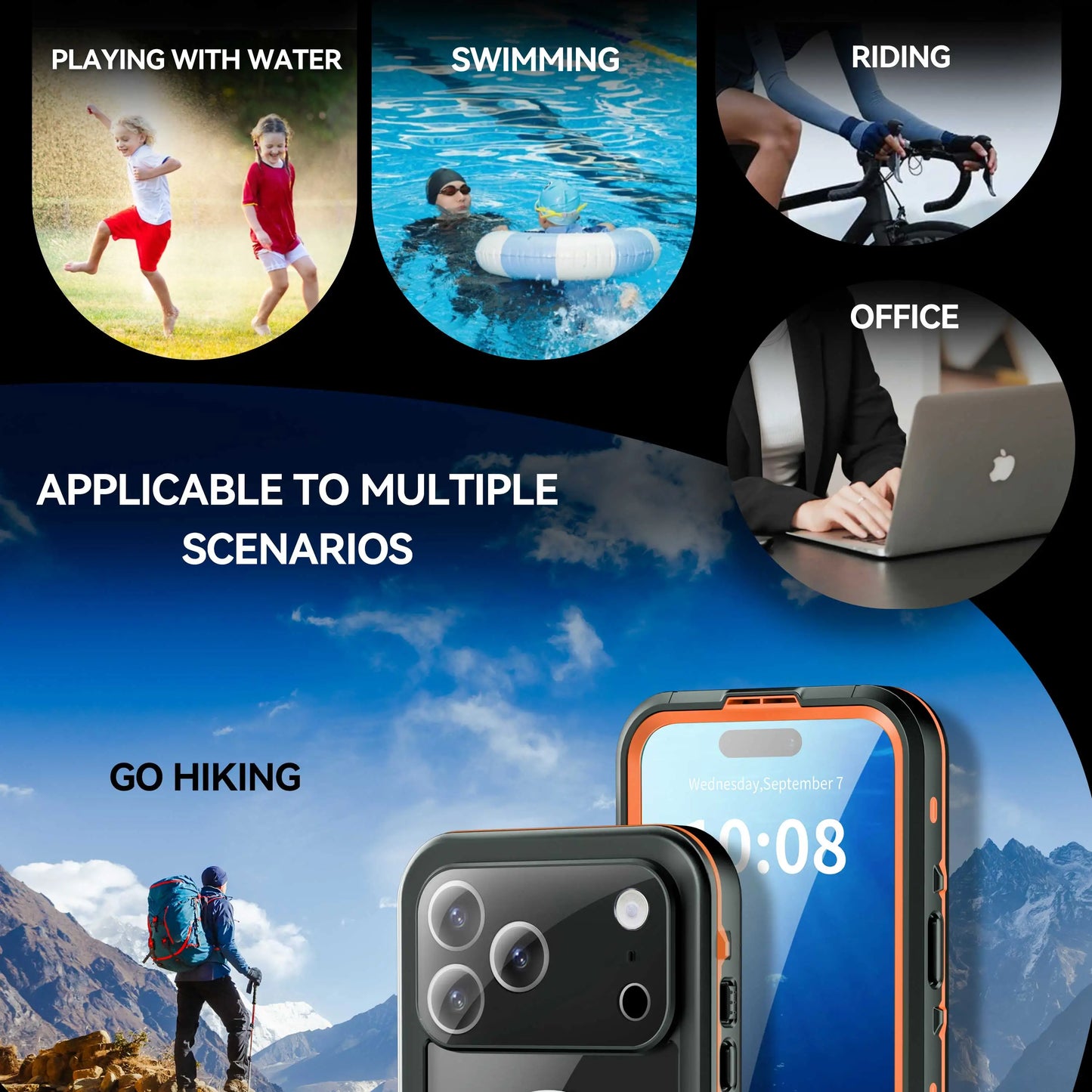 New Hot Sale 360° Shockproof and Dustproof IP68 Professional Waterproof Phone Case for iPhone 17 Pro Max / 17 Pro / 17 Air / 17