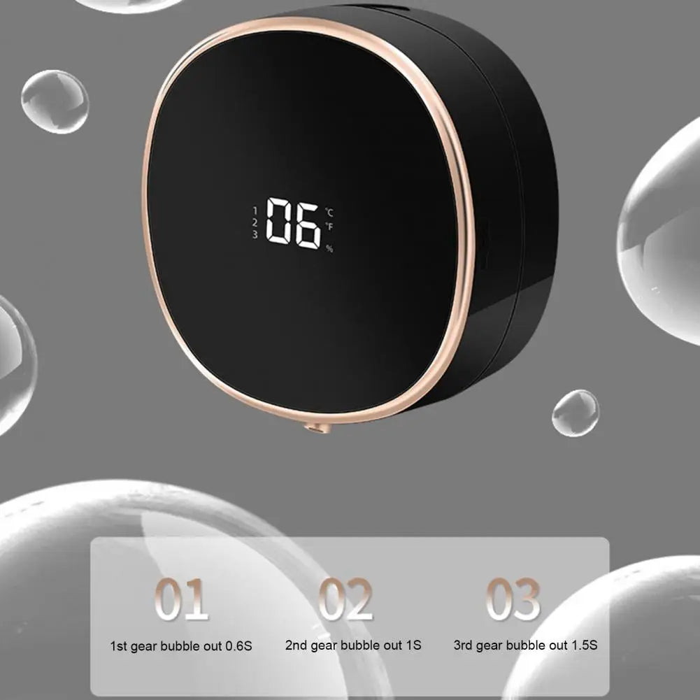 13.3*6cm Electric Touchless Soap Dispenser Wall Mount IPX5 Rechargeable Battery Operated High-tech Automatic Soap Dispensers
