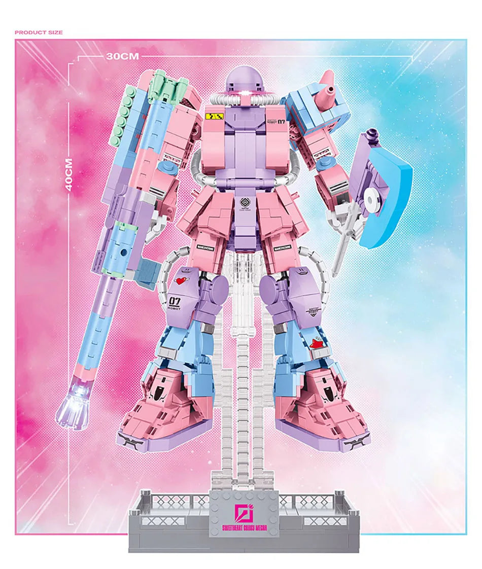 Cyber Mecha Model Building Blocks - Storm Freedom Ancestor Mechanical Robot Assembly Kit for Kids & Adults
