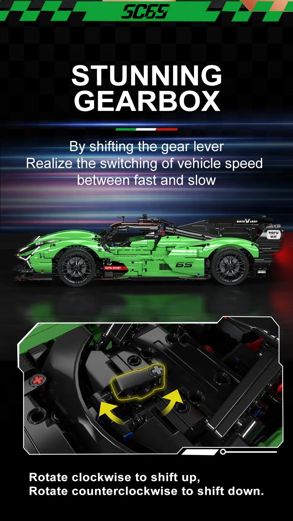 2980pcs MOC Technical Sports Car Building Blocks Model Racing Bricks Assembling Toys for Kids Adults Christmas Gift Set