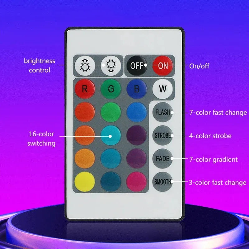 USB LED Light Bar RGB Color Changing TV Backlight Remote Symphony Atmosphere Light Strips Music Rhythm Ambient Pickup Lamp Decor