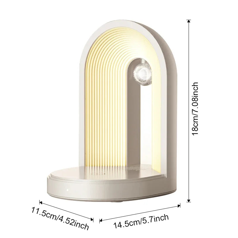 3 in 1 Charger Station with Wireless Phone Charger, LED Night Light, Bluetooth Speaker,Portable Dimmable Music Speaker Charger T