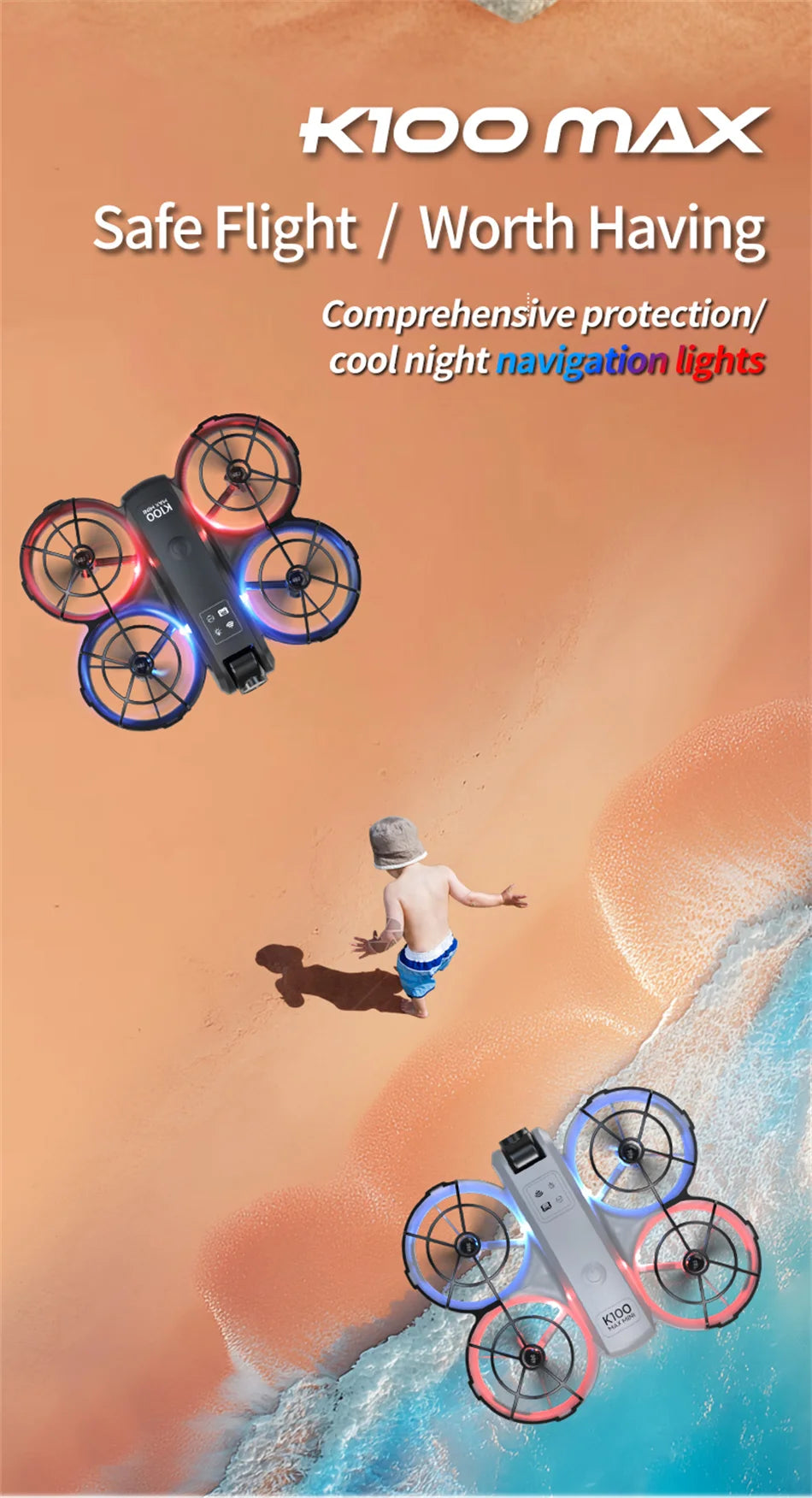 2026 New K100 MINI Drone 8K GPS Professional HD Aerial Photography Remote Control Aircraft HD Dual Camera Quadcopter child Gift