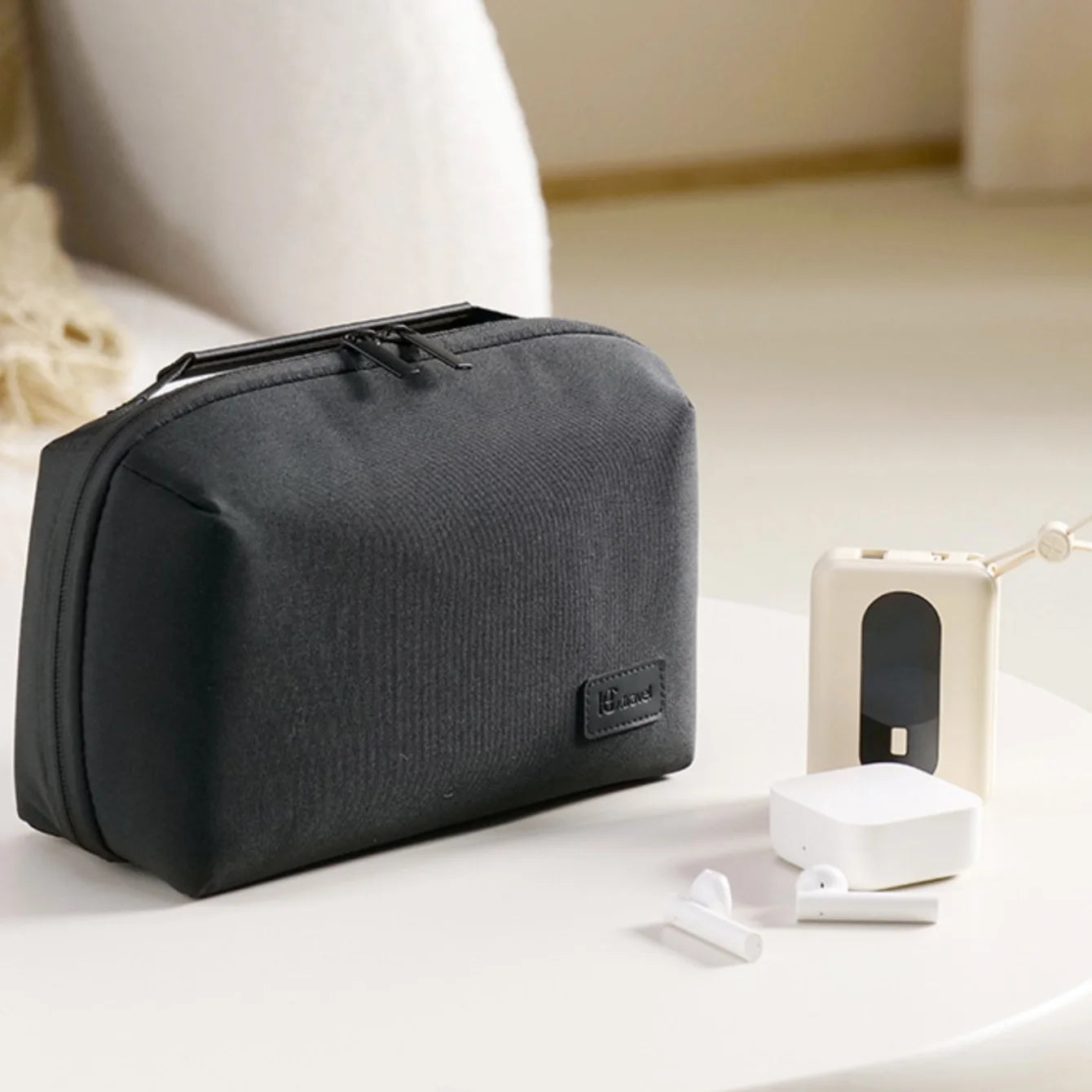 Electronics Organizer Travel Case, Water Resistant Travel Bag Cable Organizer for Essentials, Tech Pouch Accessories Storage