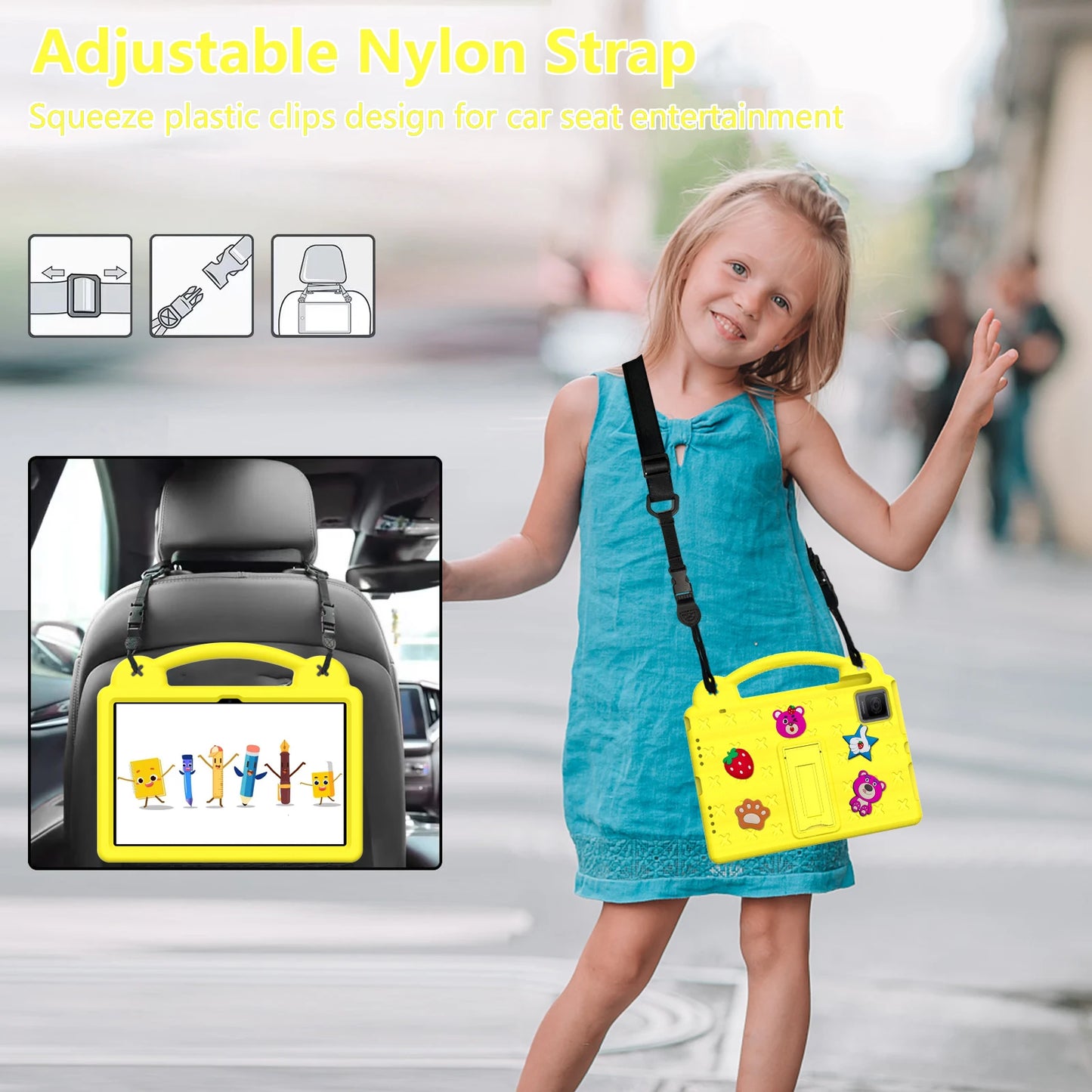 Kids Cartoon Tablet Case For TCL 8 gen2 2024 Tab 10 GEN 2 10.36'' NxtPaper 11 10.95'' Tab 8 LE 8'' with Shockproof Stand Cover