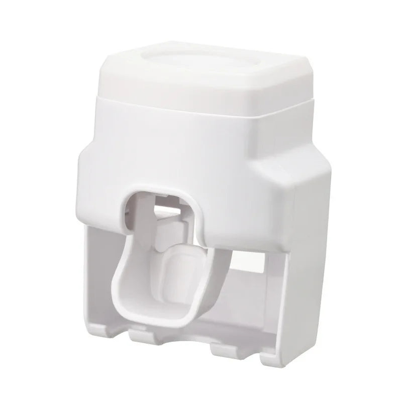 1pc Automatic Toothpaste Dispenser Creative Wall Mount and Small Toothbrush Holder Squeezer for Family Shower Bathroom