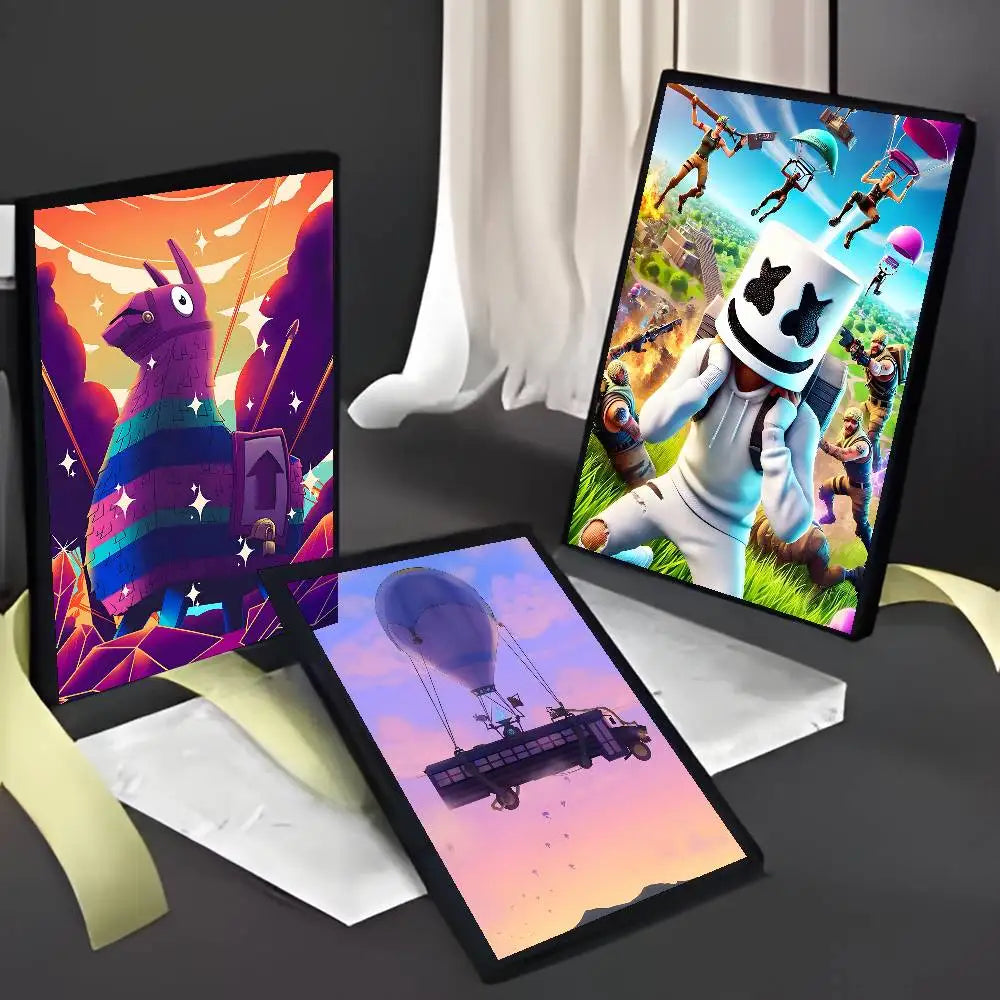 Hot Game F-Fortnites-Wallpaper Cool Poster Art painting poster with prints Home bedroom living room decoration gift