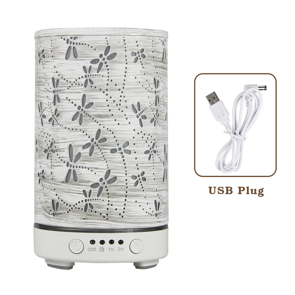 Essential Oil Diffuser 100ML Aroma Diffuser Cool Mist Humidifiers Dragonfly Scent Diffuser with Auto Shut-Off Protection