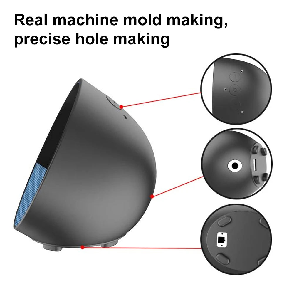 Silicone Case / 2PCS HD Screen Protectors For Amazon Echo Spot Soft Protective Cover/ Protective Film For Amazon Echo Spot 2024