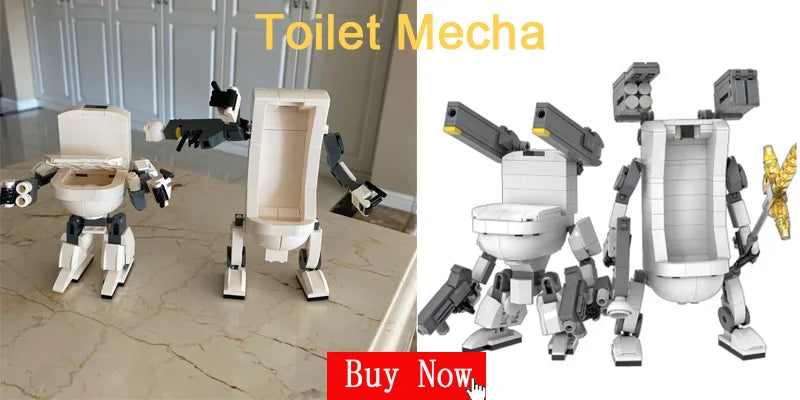 Cigarette Mecha Robot Building Blocks Set - Creative DIY Toy for Kids with Red, Yellow, Green Pieces & Gift Box