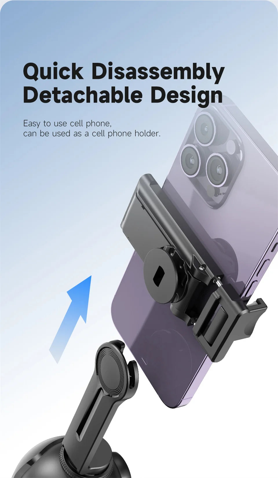 FANGTUOSI AI Smart Gimbal 360° Selfie Stick Auto Face Tracking Gimbal Rotation For Smartphone video Vlog Stabilizer Phone Holder