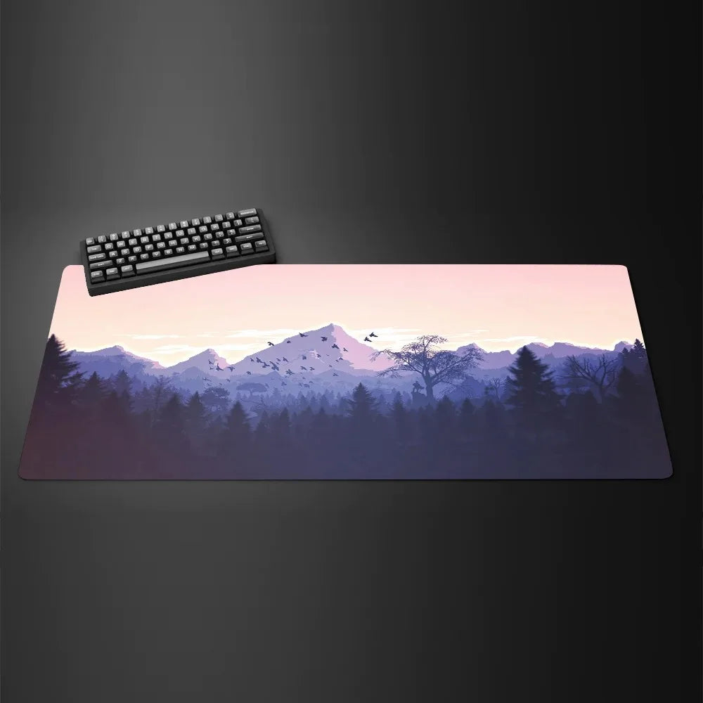 White Black Mouse Pad XXL Gaming Computer Mausepad Big Art Deskmat Playmat Laptop Office Accessories Carpet Non-Slip Mat 800x400