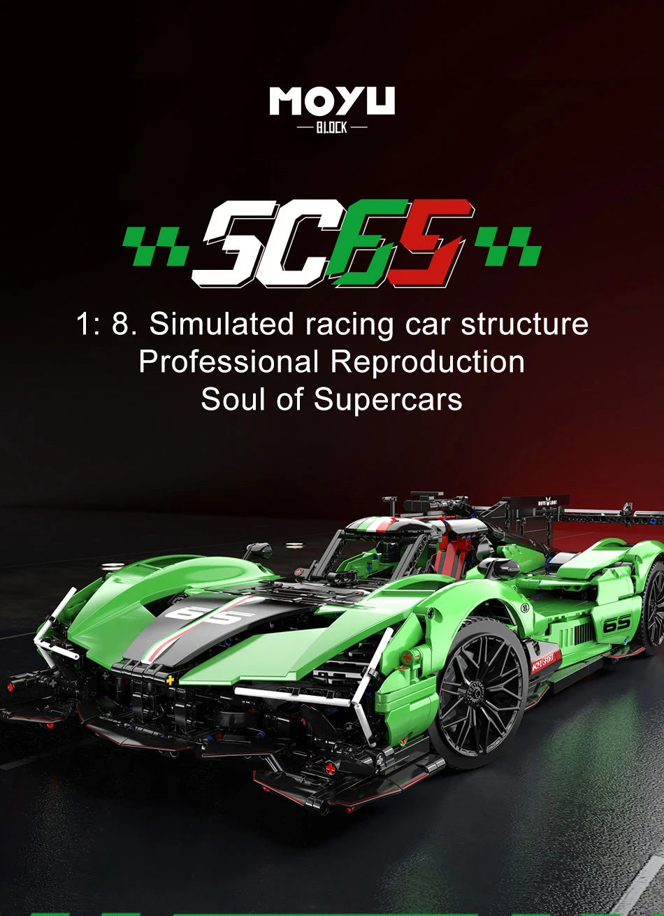 2980pcs MOC Technical Sports Car Building Blocks Model Racing Bricks Assembling Toys for Kids Adults Christmas Gift Set