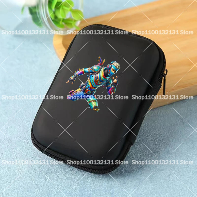 Game Fortnites Storage Bag Cartoon Printed Fortress Night Data Cable Charger Travel Earphone Storage Protective Case Bags Gift