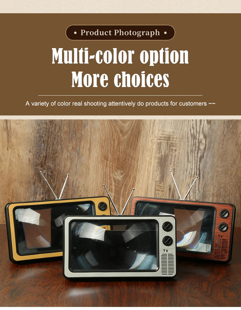 12 Inch Phone Screen Magnifier Enlarged Expand Stand Phone Holder HD Video Amplifier Eyes Protection Retro TV Box For Iphone