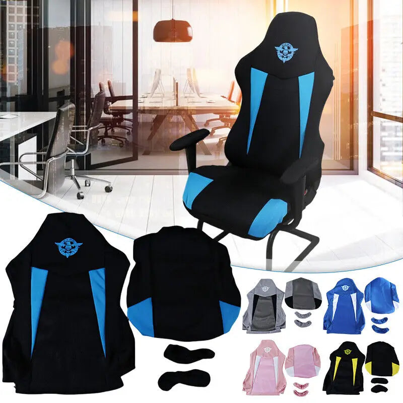 New Gaming Chair Cover Universal Soft Elasticity Polar Fleece Armchair Slipcovers Elastic Breathable Dustproof Chair Protector