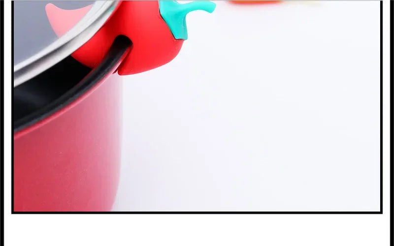 Cute Silicone Pot Lid Anti-spill Rack Heat-resistant Anti-Overflow Stoppers Pot Cover Lifter Holder Creative Kitchen Tool Gadget