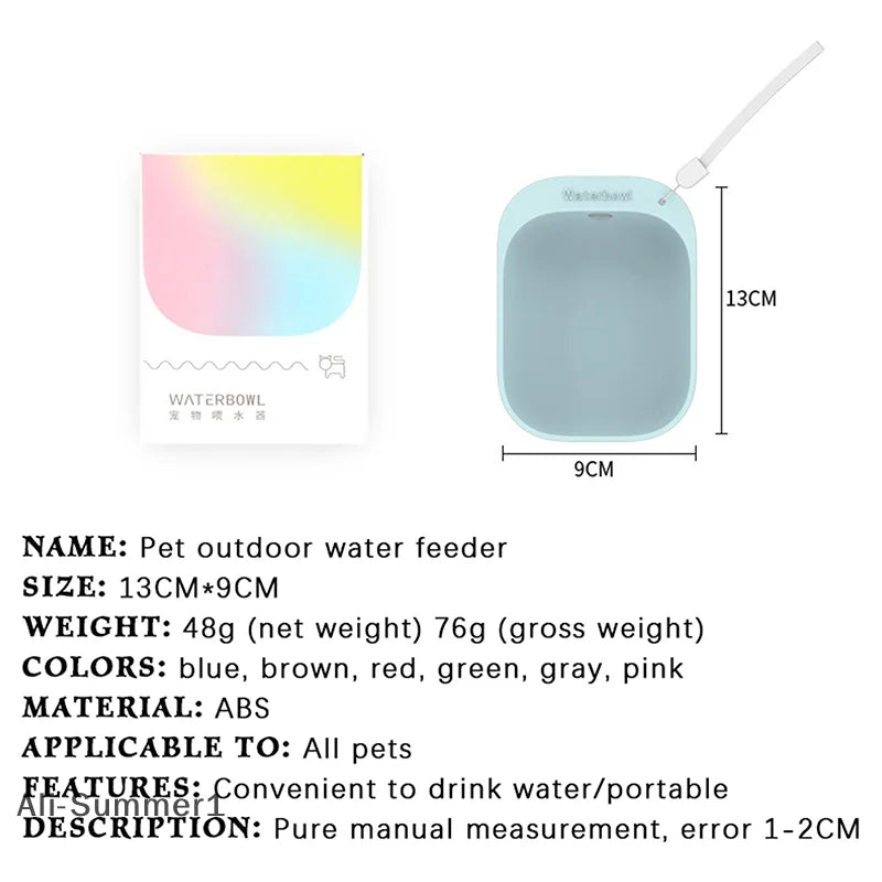 【E】Pet Travel Water Bottle Portable Pet Dog Water Bottle Dog Cat Outdoor Water Dispenser Water Bottle Pet Supplies