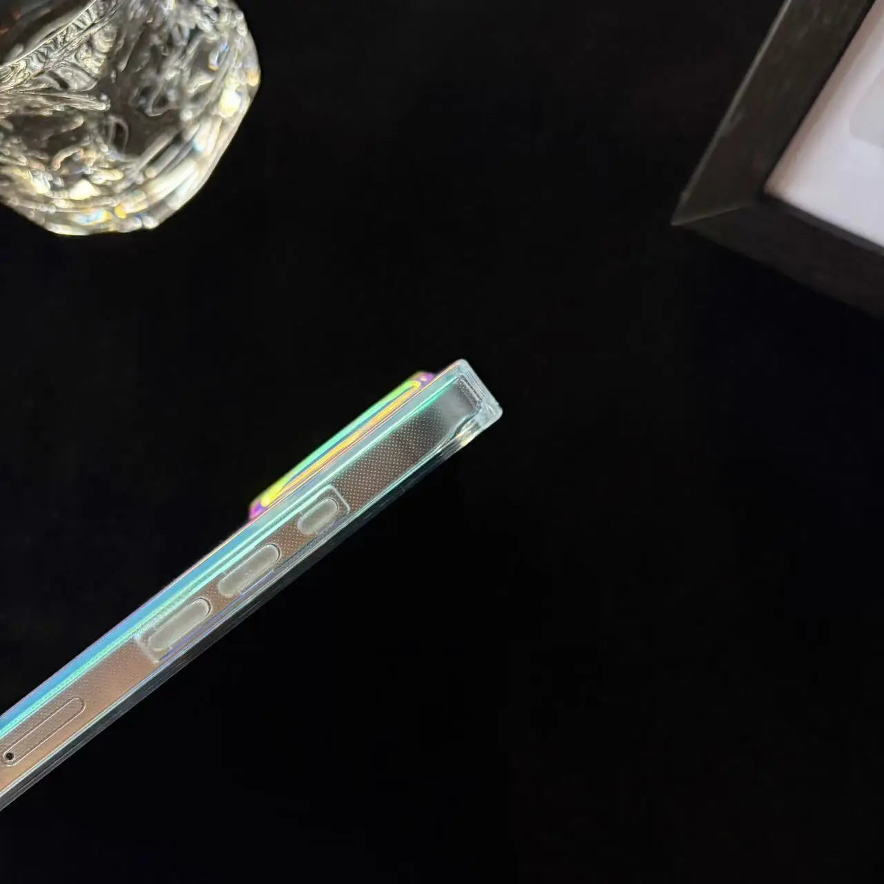 Fashion Cool A Riot of Colours laser light Dazzling Rectangle Cover Case for iPhone 13 14 15 16 17 Pro Max Glossy Phone Case