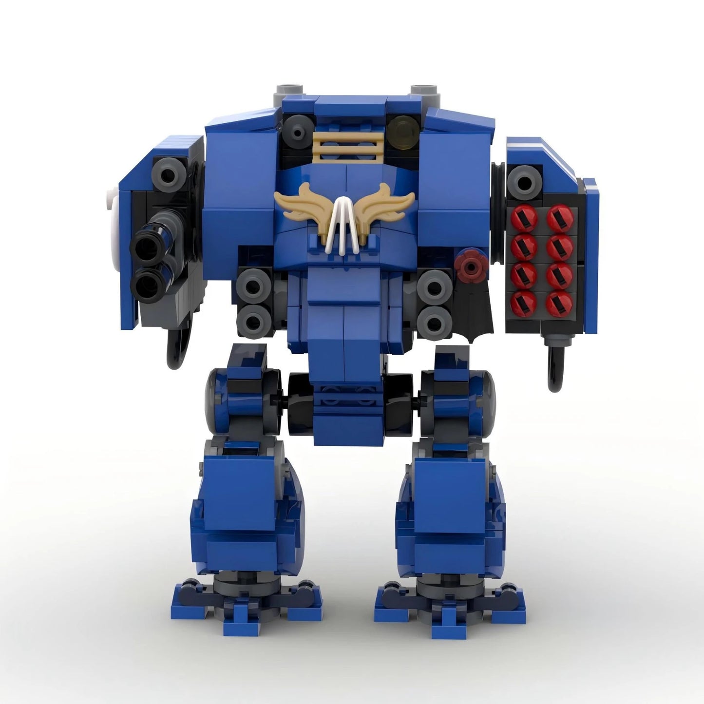 MOC Mecha Warrior Robot Building Block Set - 245pcs DIY Educational Toy for Adults & Kids, Small Granule Assembly Model