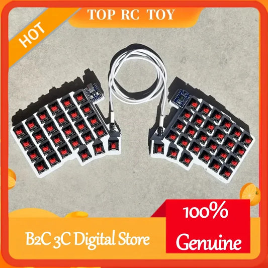 Silakka 54 Ergonomic Split Keyboard Wired Hot Swap QMK/VIAL RP2040zero Customizable PC Gaming Keyboard Accessories