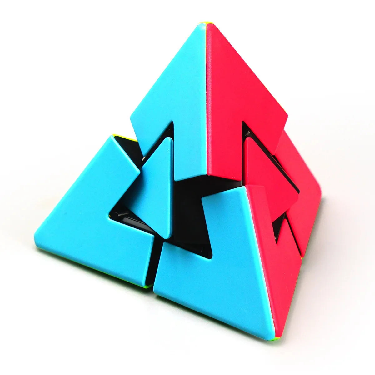 [ECube] Fanxin Duo Pyraminx Strange Shape Pyramid Magic Cube Brain Teaser Puzzle Educational Toy For Children
