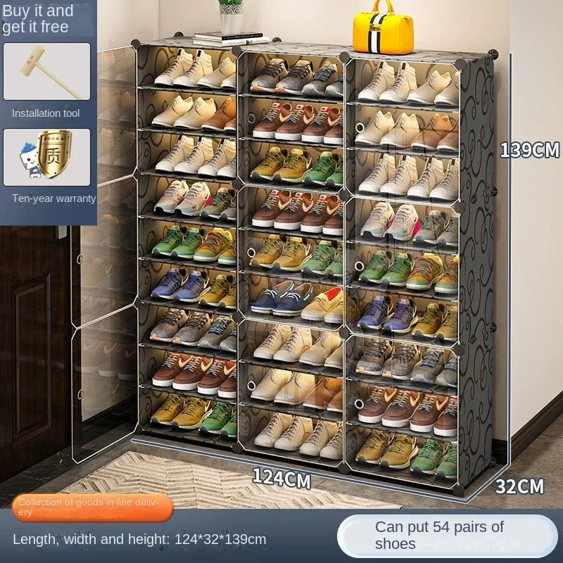 Shoe Rack Storage Shelf Shoes Entrance Hallway Furniture Cupboards Splicing Dustproof Transparent Box Organizador De Zapatos