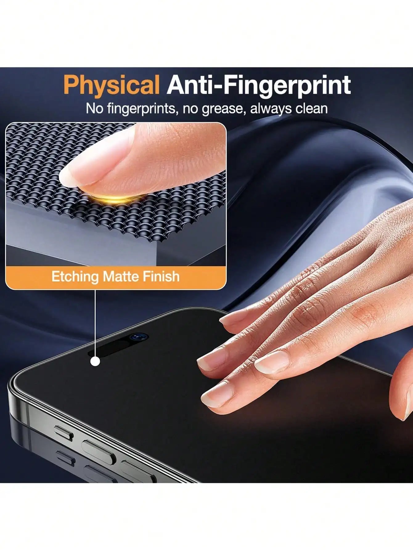 3 Pcs Matte Anti-Peeping Tempered Glass Screen Protector Compatible With IPhone 17 Pro Max/17 Pro/17 Air/17/16 Pro Max/16 Pro/16