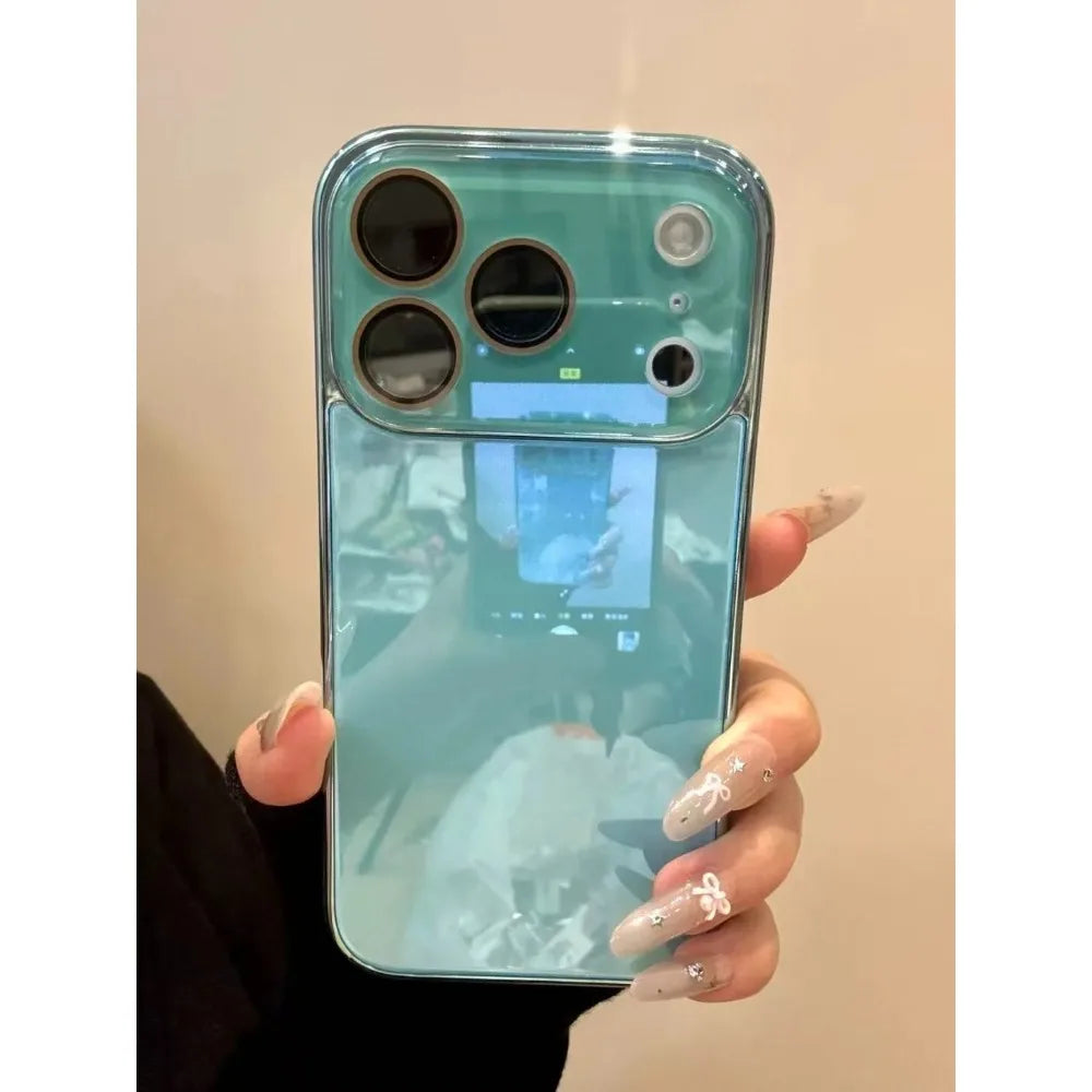 Luxury Tempered Glass Camera Protection Case for iPhone 17 16 15 14 13 12 11 Pro Max Plating Bumper Shockproof Hard Back Cover