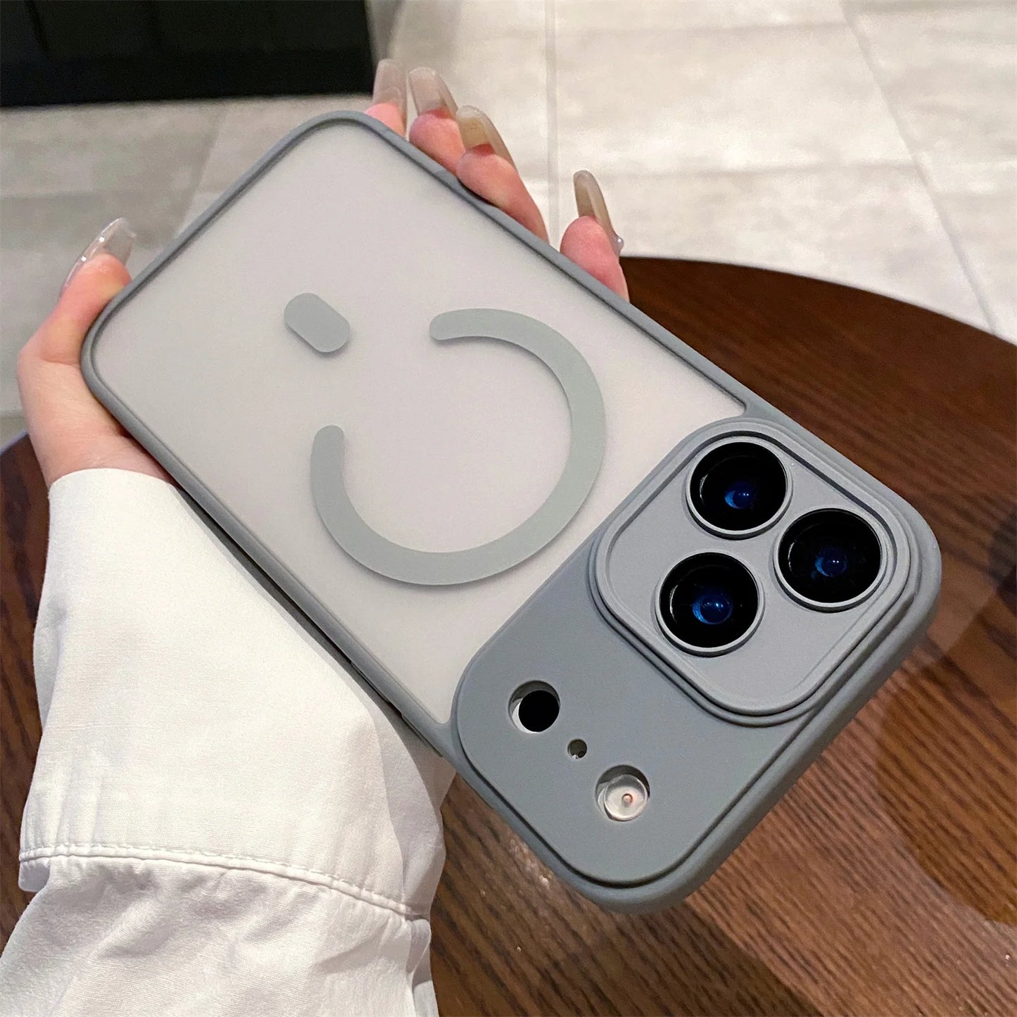 Luxury Matte Magsafe Magnetic With Lens film Phone Case For iPhone 17 17Air 17 Pro 17ProMax Hard PC Bumper Cover