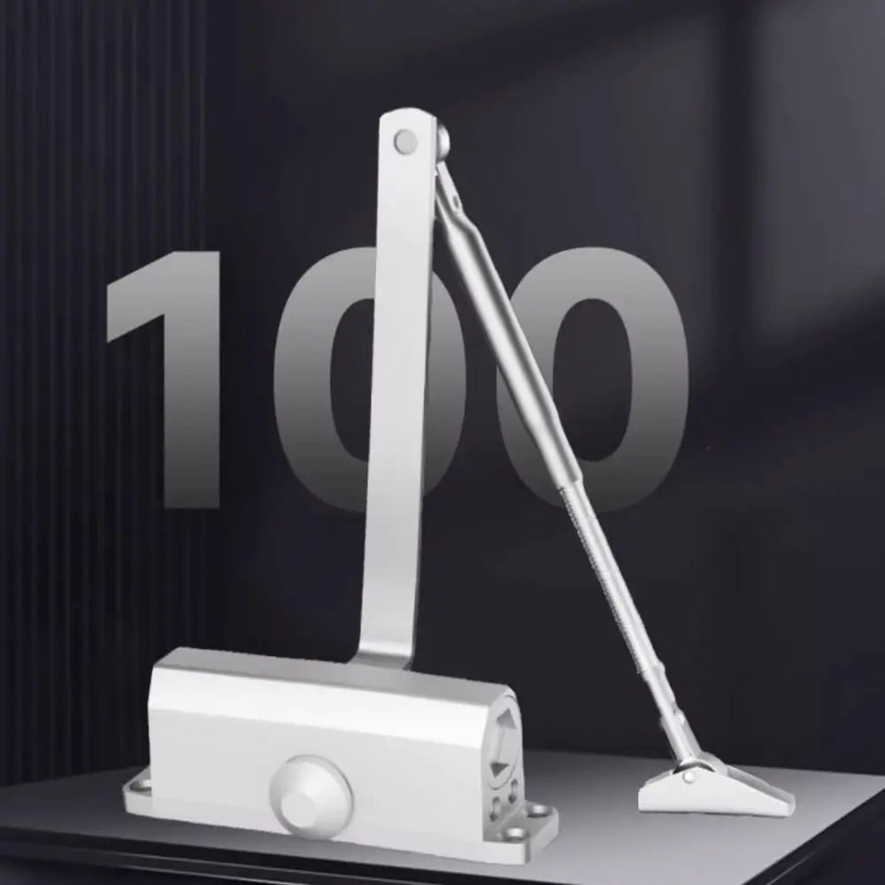 25-85KG Automatic Door Closer Mute Soft Closing Adjustable Speed Hydraulic Buffer Aluminum Alloy Protective Door
