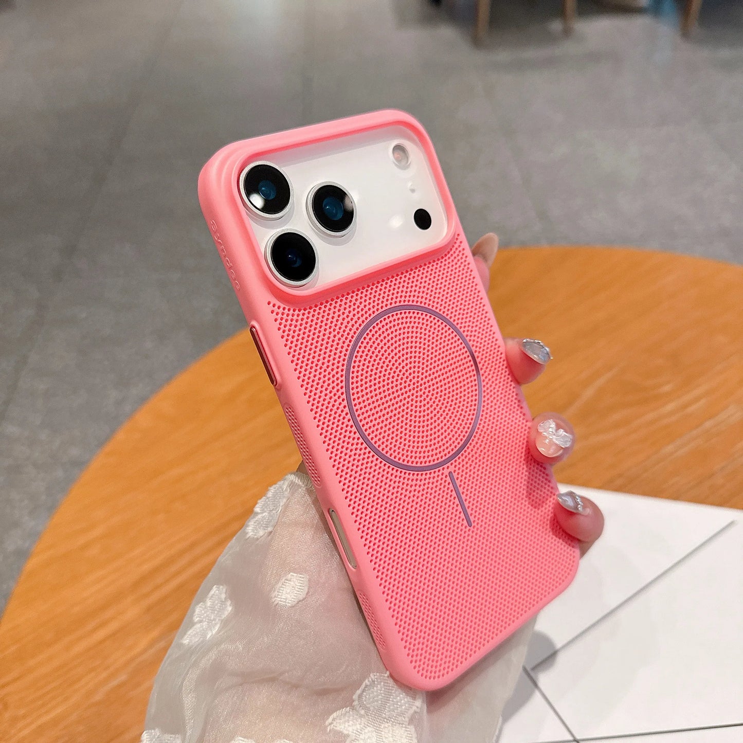 Cooling Heat Dissipation Magnetic Phone Case for iPhone 17 16 15 14 13 12 11 Pro Max Plus 17Pro Breathable Shockproof Back Cover