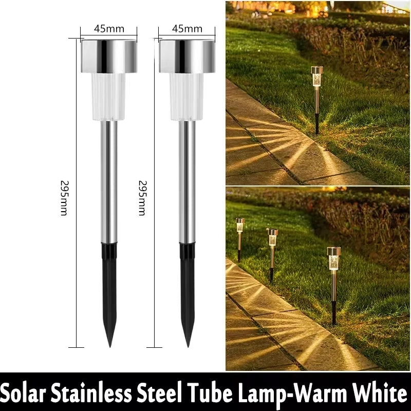 Solar Outdoor Lights Garden Lamp Solar Powered Waterproof Landscape Path Outdoor for Yard Backyard Lawn Patio Decorative Plant