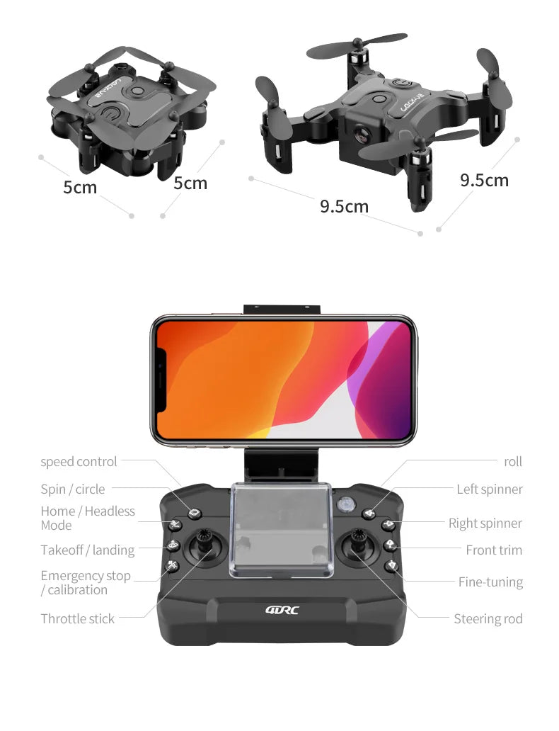 Mini V2 Drone 8k Professional Hd Dual Camera 5G FPV Air Pressure Wifi Remote Control Aircraft Obstacle Avoidance Aerial Drone
