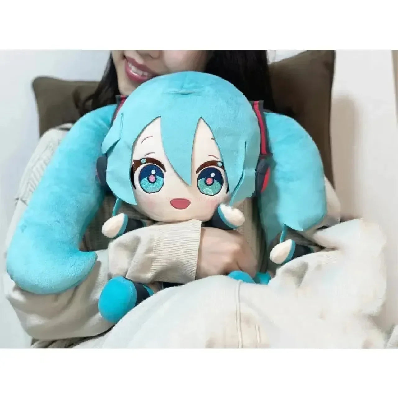 Kawaii Miku Plush Toy Anime Cute Soft Stuffed Plushie Doll Cartoon Houlder Pain Bag Backpack Decor cute Birthday Gifts toys