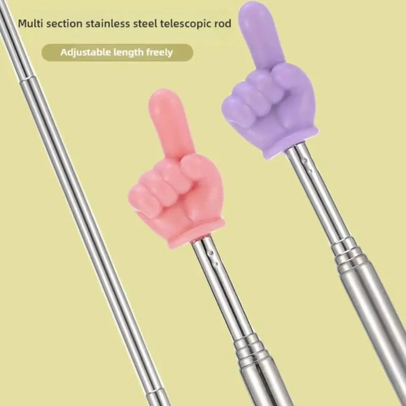 Telescopic Finger Reading Stick, Finger Telescopic Point Reading Stick Point Reading Teaching Aid Baton Teacher's Teaching Stick