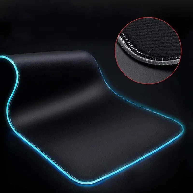RGB Large Gaming Mouse Pad Kuromi Anime PC Computer Gamer Desk Mat Backlight XXL Kawaii Edge White Laptop LED Mousepad Backlight