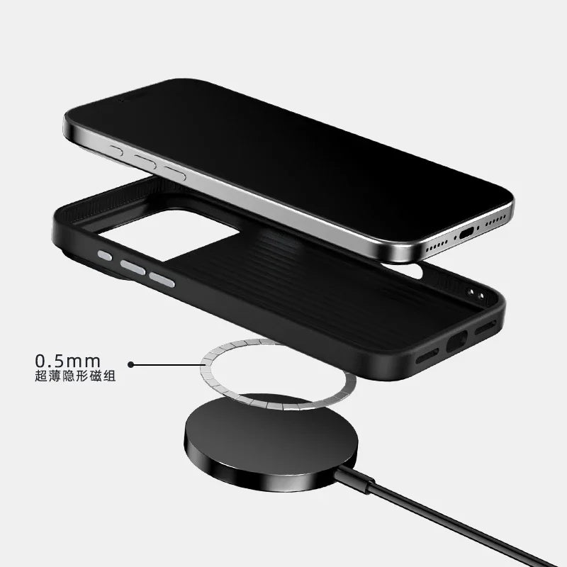 New Luxury Fashion Man Carbon Fiber Slim Case For IPhone 17 Air 17 Pro Max Full-pack Skin-Friendly Anti-Drop Protect Cover Funda
