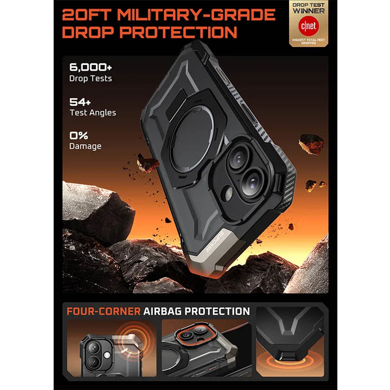 SUPCASE For iPhone 17 Case with Camera Control Capture Button UB Grip Heavy Duty Rugged Magnetic Phone Case with Stand