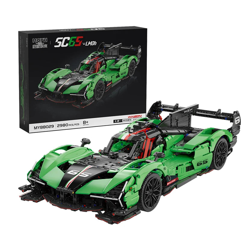 2980pcs MOC Technical Sports Car Building Blocks Model Racing Bricks Assembling Toys for Kids Adults Christmas Gift Set