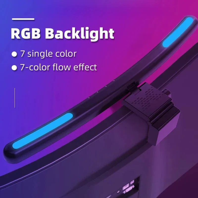 RGB Backlight LED Lightbar Computer Laptop Esport Level Lighting Room Decoration Desk Screen Light Bar Monitor Led Light Fixture