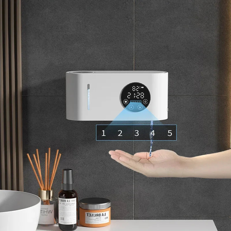 Liquid Soap Bottle Automatic Soap Dispenser Touchless Sensor Soapbar Dispenser Wall-mounted Soapbar Dispenser USB Charging