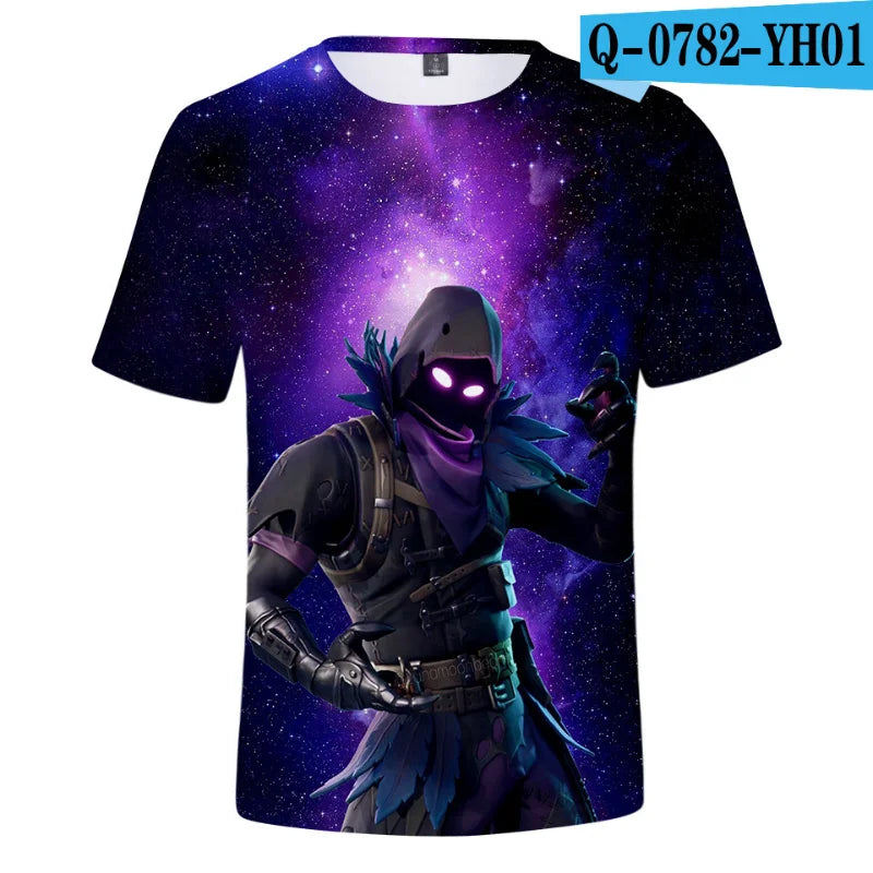 New Game Fortnite T-Shirts Anime Beach 3D Printed Streetwear Cute Cartoon O-Neck Oversized T Shirt Harajuku Kids Tees Tops Gift