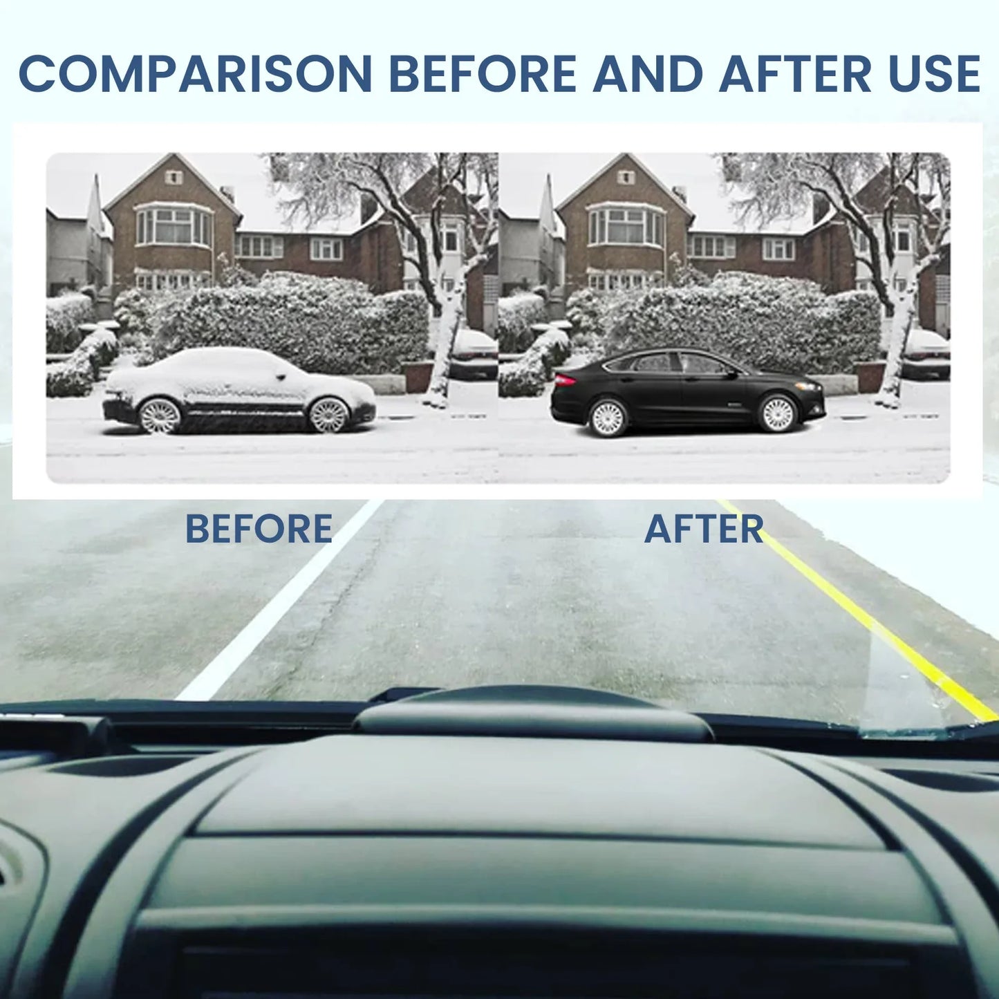 Solar-Powered Car Ice Remover Melting Snow Prevent Freezing Winter Efficient Deicing Tool Windshield Snow Removal Device