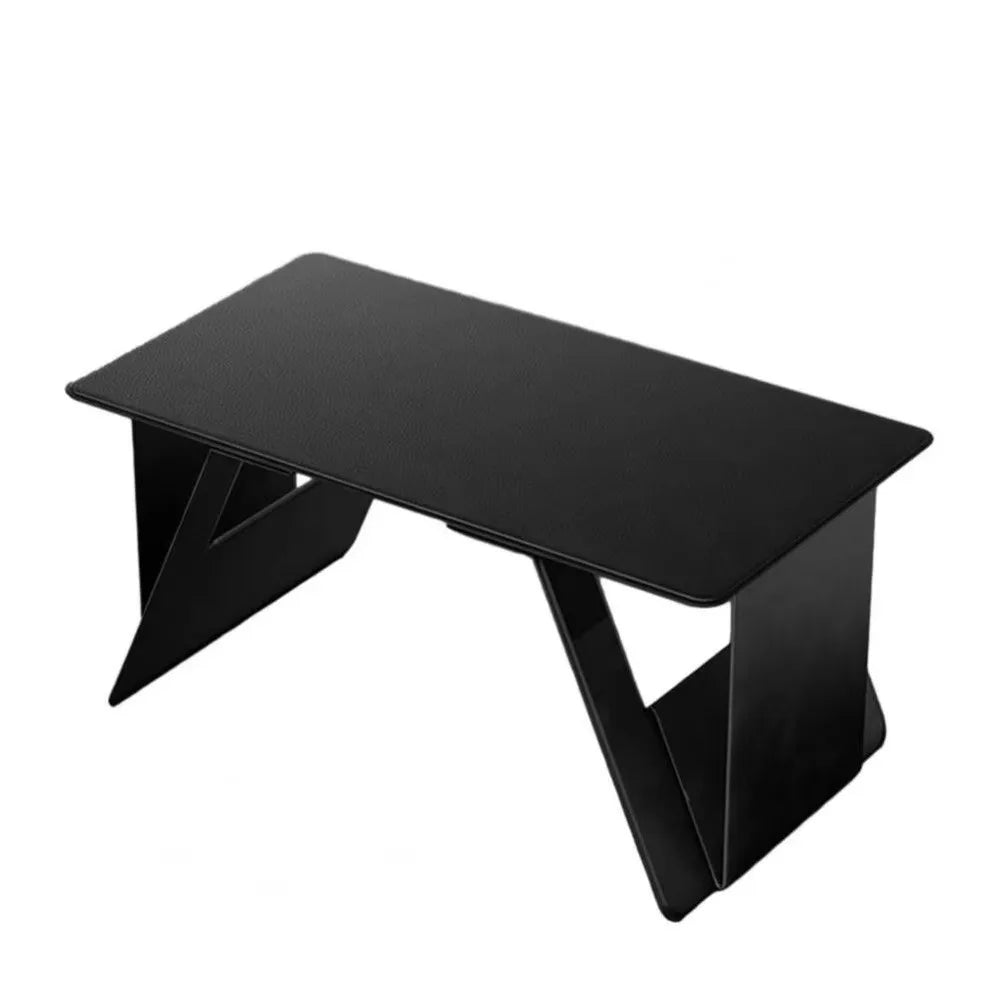 6-in-1 Function Foldable Laptop Stand Ultra-Thin Profile PU Leather Surface Computer Support Adjustable Portable Laptop Desk