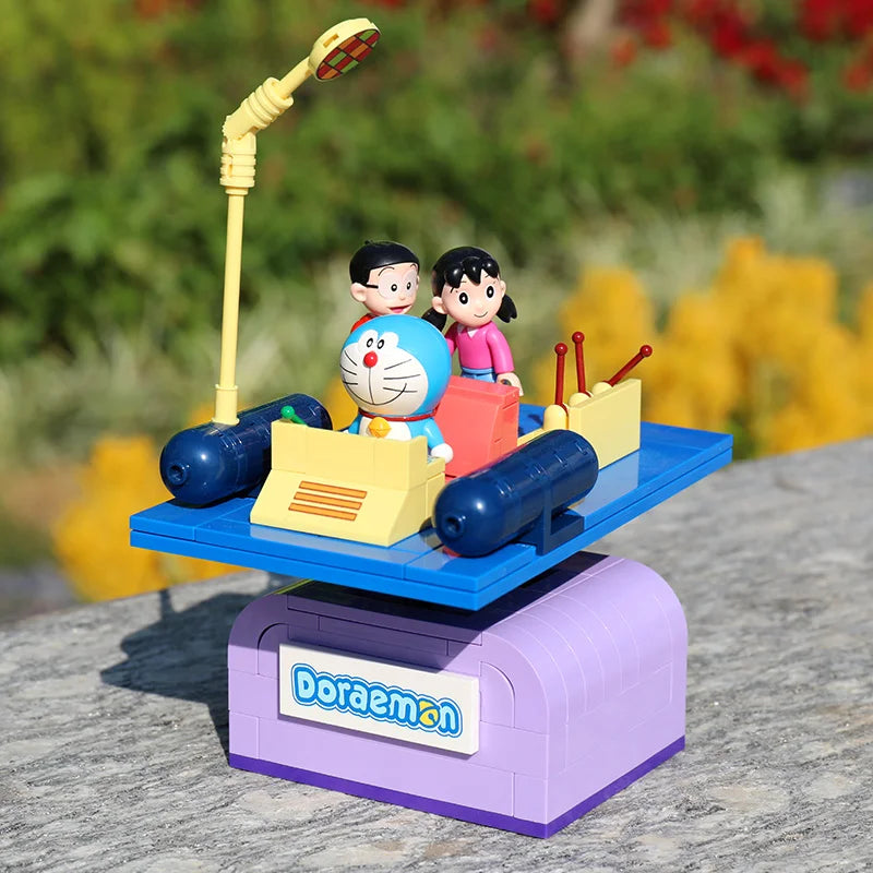 Keeppley Building Blocks Animation Doraemon Nobita's Room Cement Bottom Model Ornaments Puzzle Splicing Toy Collection Gift